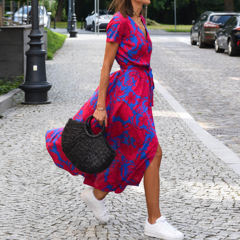Robe élégante en ligne A pour femmes | Maxi