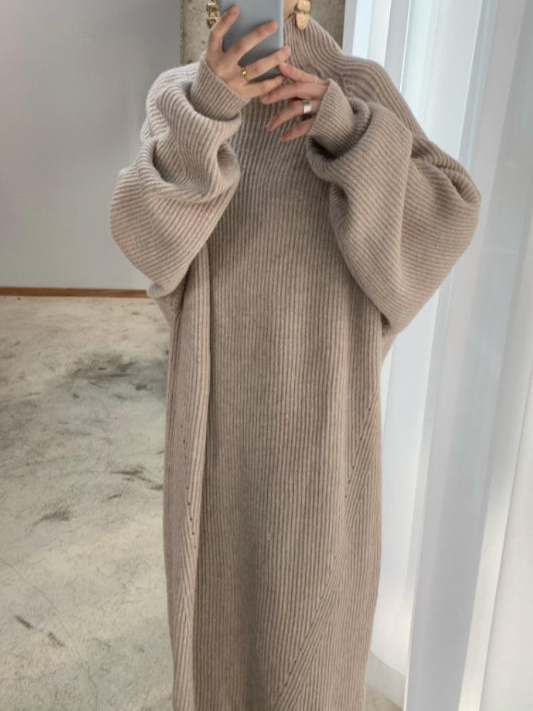 Robe élégante en tricot pour femmes | Chaud