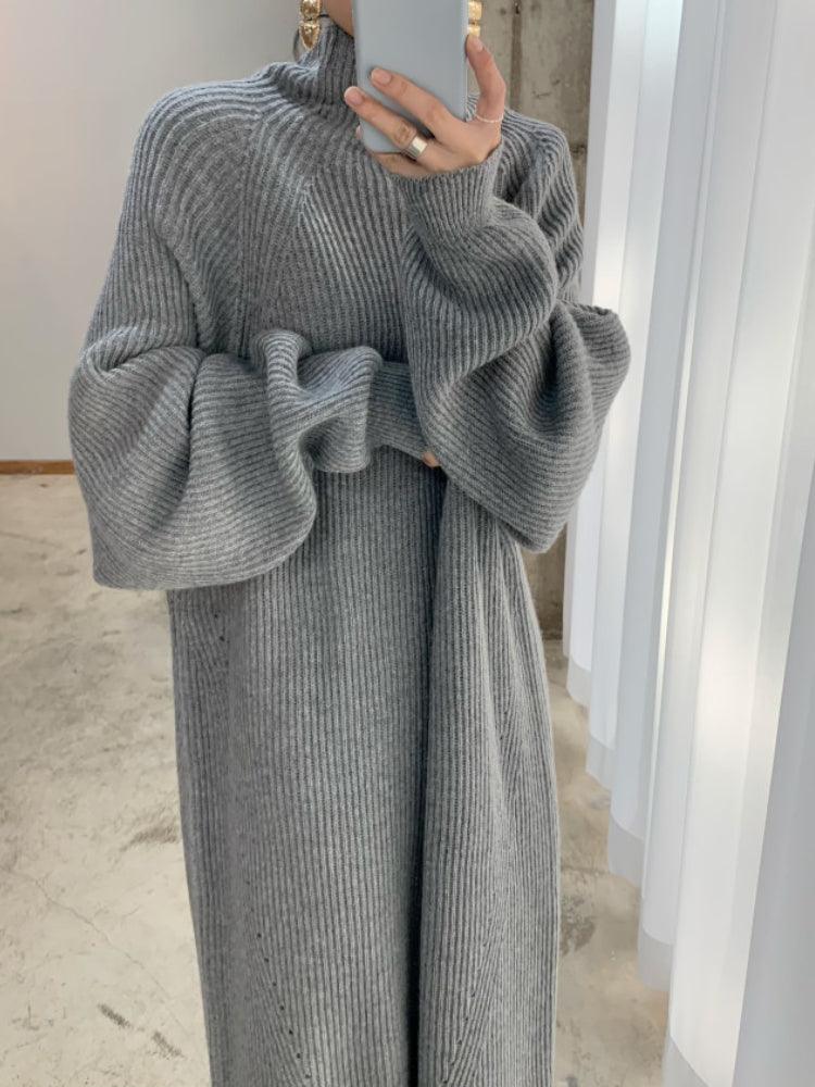 Robe élégante en tricot pour femmes | Chaud