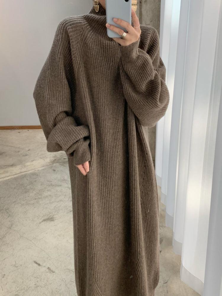 Robe élégante en tricot pour femmes | Chaud