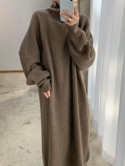 Robe élégante en tricot pour femmes | Chaud