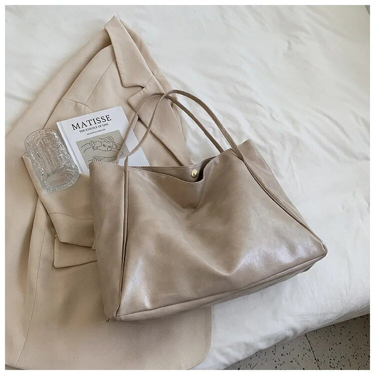 Sac à bandoulière en cuir pour femmes | grand