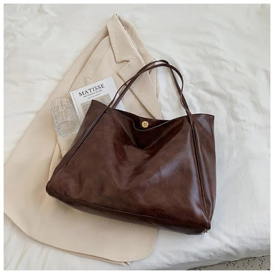 Sac à bandoulière en cuir pour femmes | grand