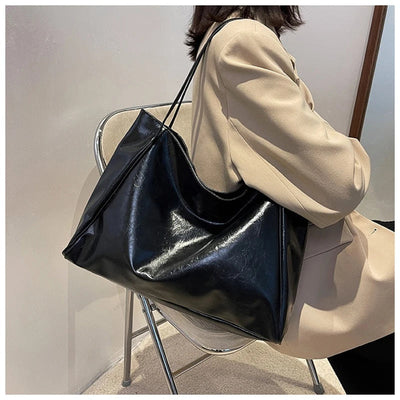 Sac à bandoulière en cuir pour femmes | grand