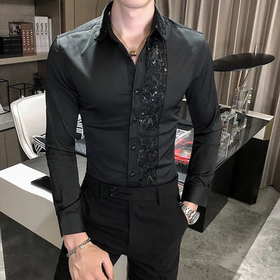 Chemise élégante pour hommes | Manches longues