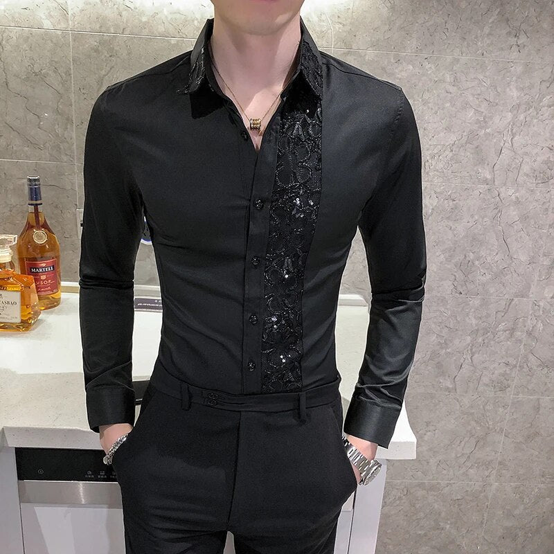 Chemise élégante pour hommes | Manches longues