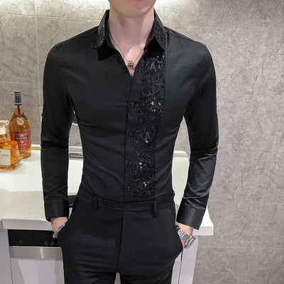 Chemise élégante pour hommes | Manches longues