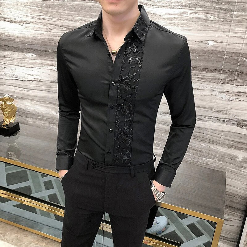 Chemise élégante pour hommes | Manches longues
