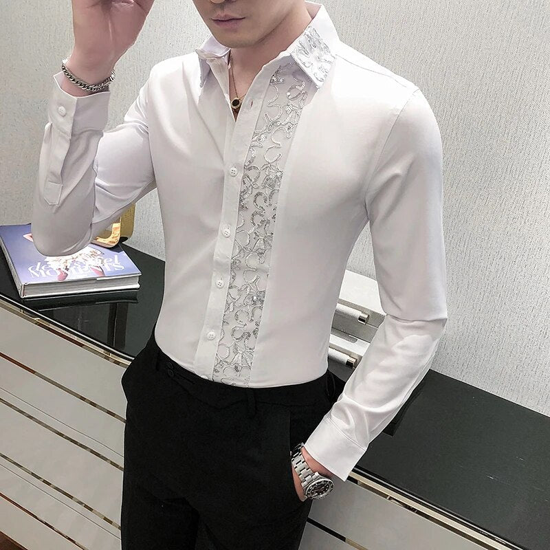 Chemise élégante pour hommes | Manches longues