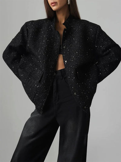 Veste à paillettes pour femmes | Chaude