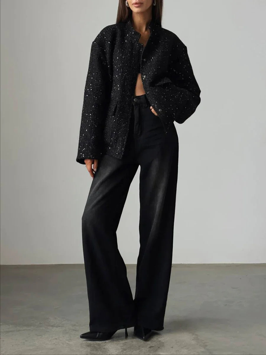 Veste à paillettes pour femmes | Chaude