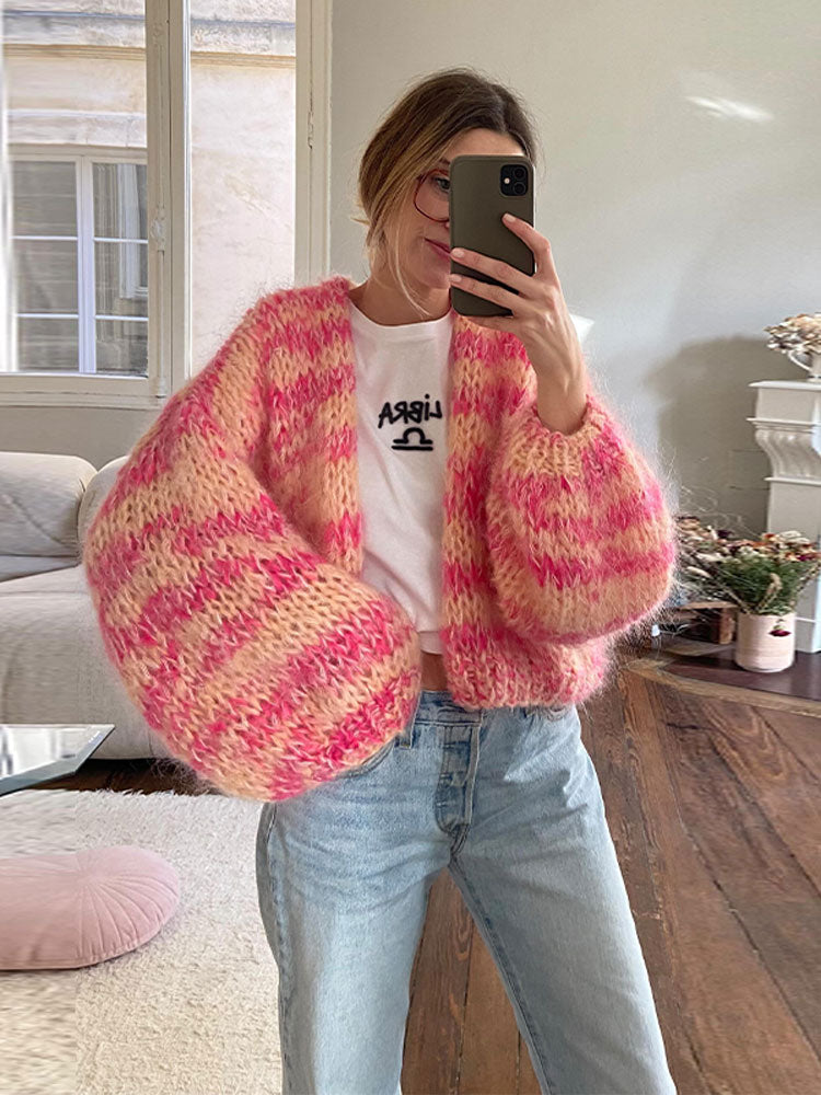 Cardigan Patchwork Femme | Chaud