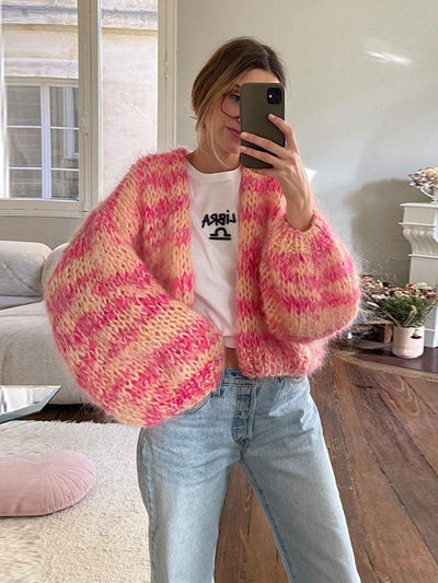 Cardigan Patchwork Femme | Chaud