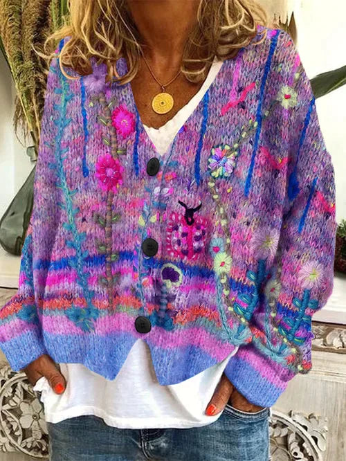 Dinne | Cardigan plaid pour femme | Chaud