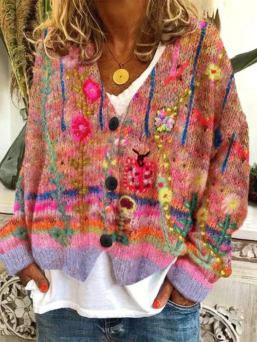 Dinne | Cardigan plaid pour femme | Chaud