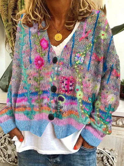 Dinne | Cardigan plaid pour femme | Chaud