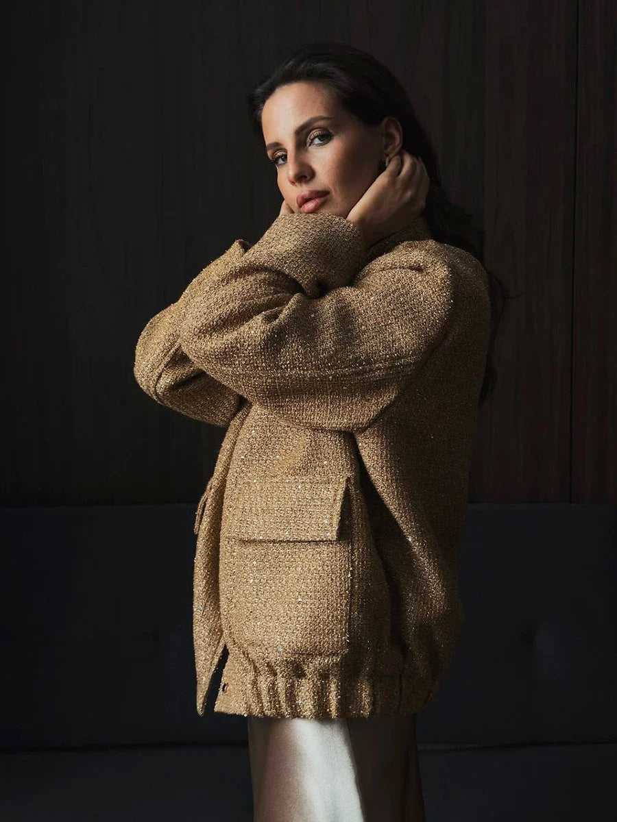 Veste à paillettes pour femmes | Chaude