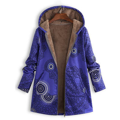 Veste Vintage à motifs pour femmes | Longue
