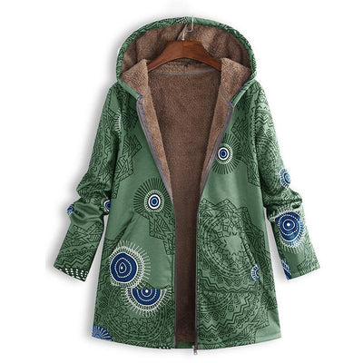 Veste Vintage à motifs pour femmes | Longue