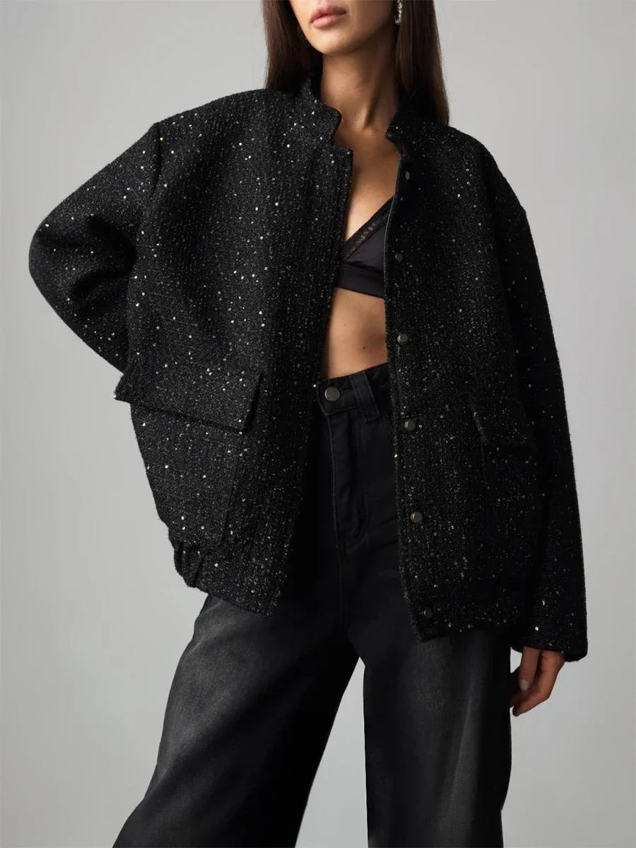 Veste à paillettes pour femmes | Chaude