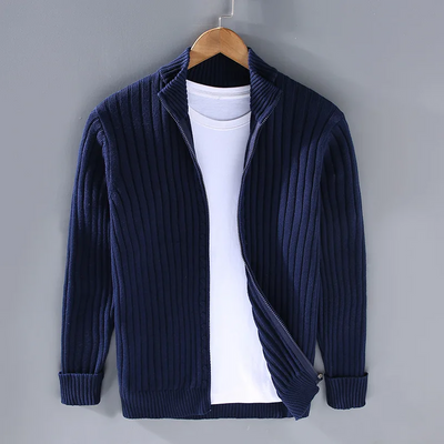 Cardigan en laine Shetland pour homme | Chaud