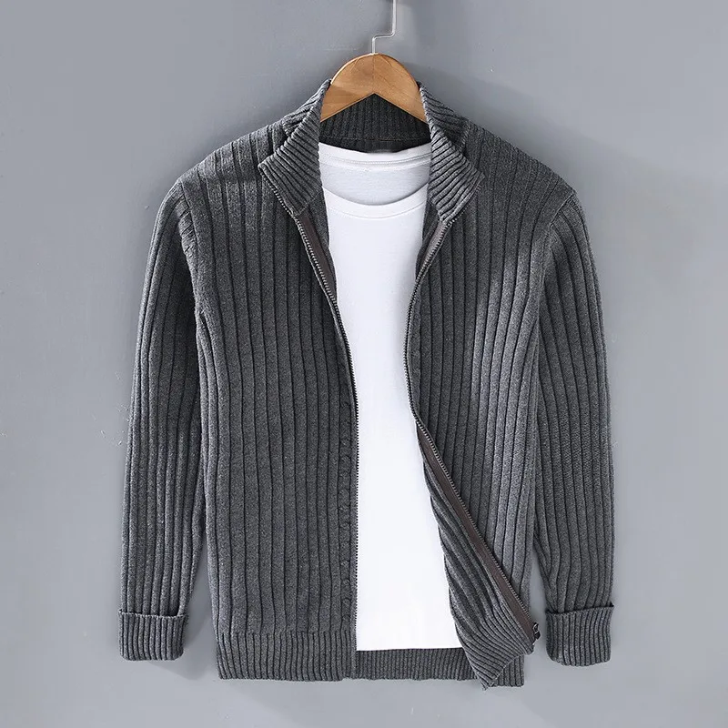 Cardigan en laine Shetland pour homme | Chaud