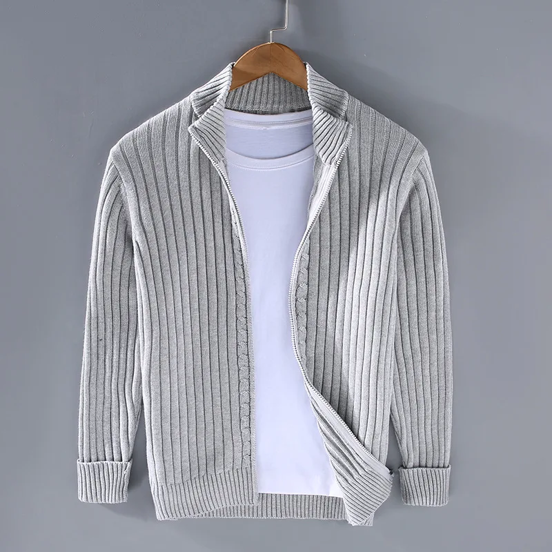 Cardigan en laine Shetland pour homme | Chaud