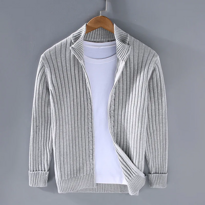 Cardigan en laine Shetland pour homme | Chaud
