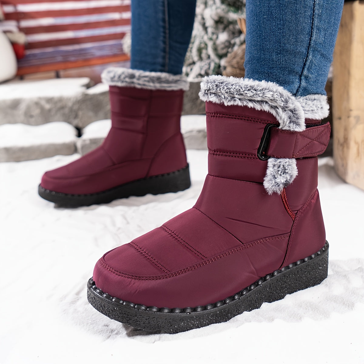 Bottes de neige chaudes et douillettes pour femmes | Imperméables
