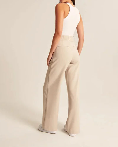 Pantalon élégant à pinces pour femmes | Travail
