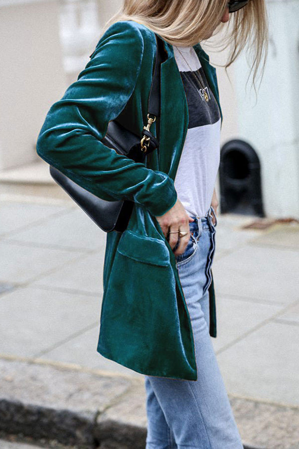 Blazer en velours pour femmes | Chaud