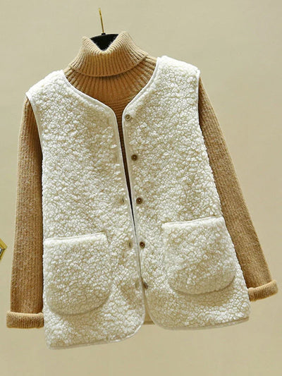 Gilet élégant et chaud pour femmes | Sans manches