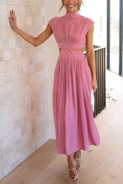 Robe élégante plissée de femme | Maxi