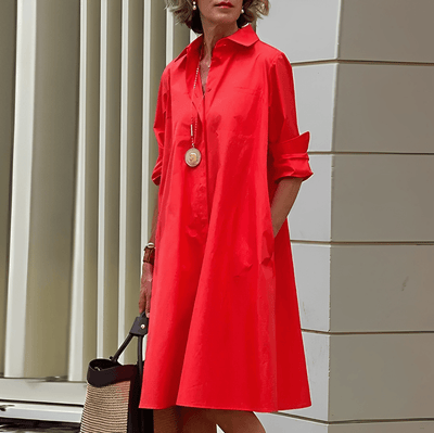 Robe chemise classique pour femmes | Midi