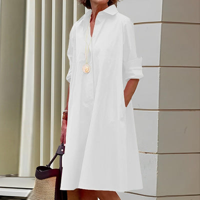 Robe chemise classique pour femmes | Midi