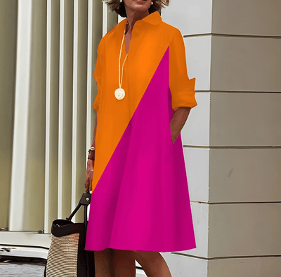 Robe chemise classique pour femmes | Midi