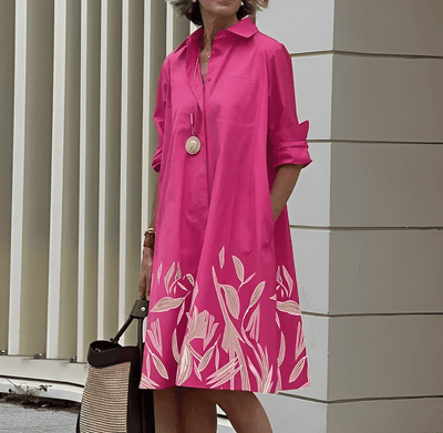 Robe chemise classique pour femmes | Midi