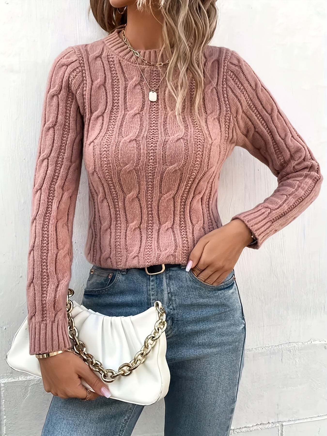 Vivianna - Pull en maille torsadée