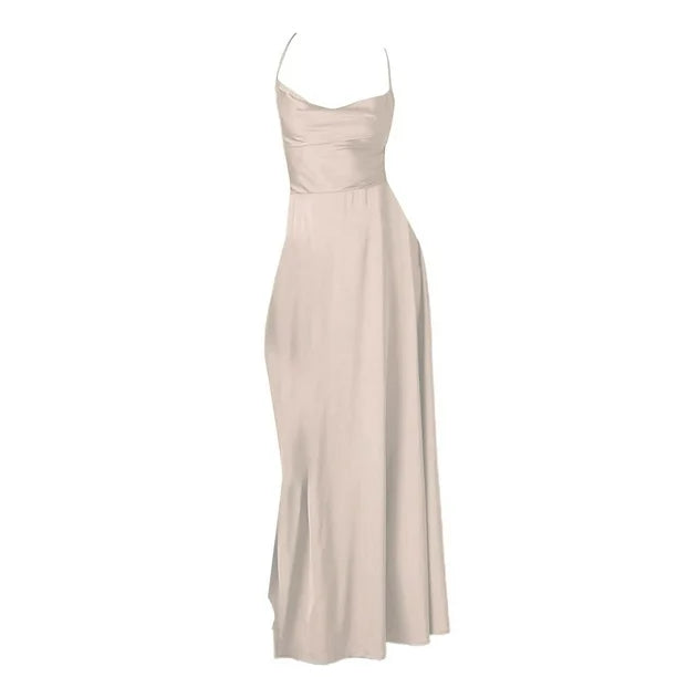 Robe de soirée sans manches pour femme | Maxi