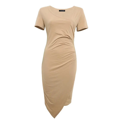 Robe de couleur unie pour femmes | Midi