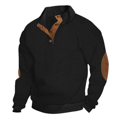 Villareal | Chandail boutonné pour hommes | Chaud