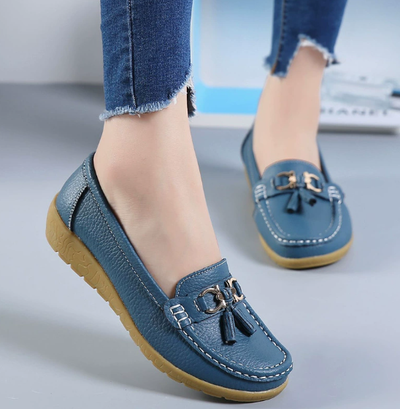 Mocassins en cuir pour femmes | Orthopédie