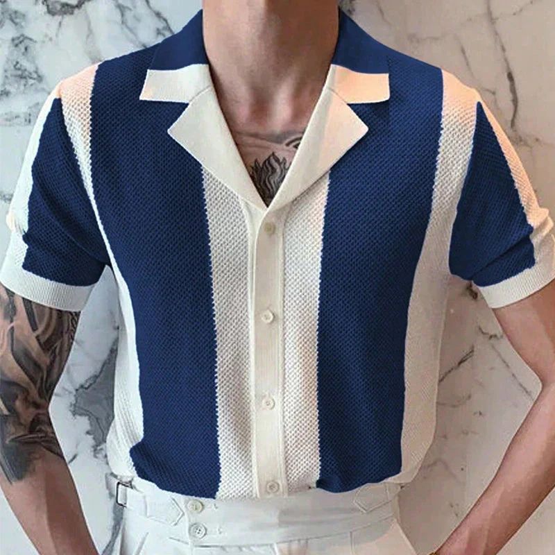 Chemise en tricot pour hommes | Manches courtes