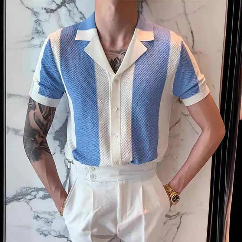 Chemise en tricot pour hommes | Manches courtes