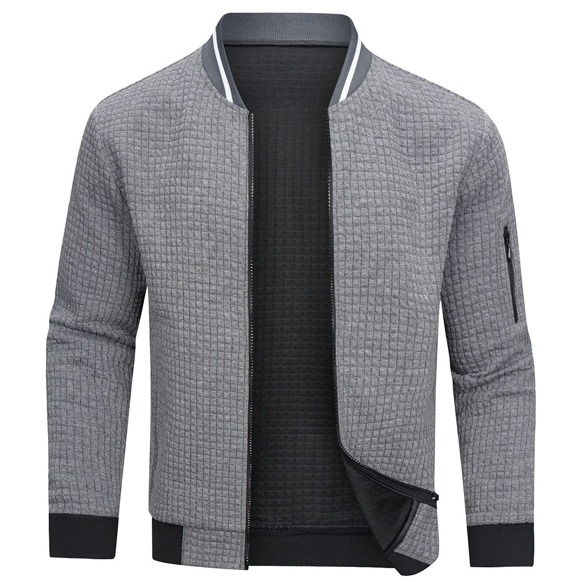 Chandail zippé confortable pour hommes | Chaud