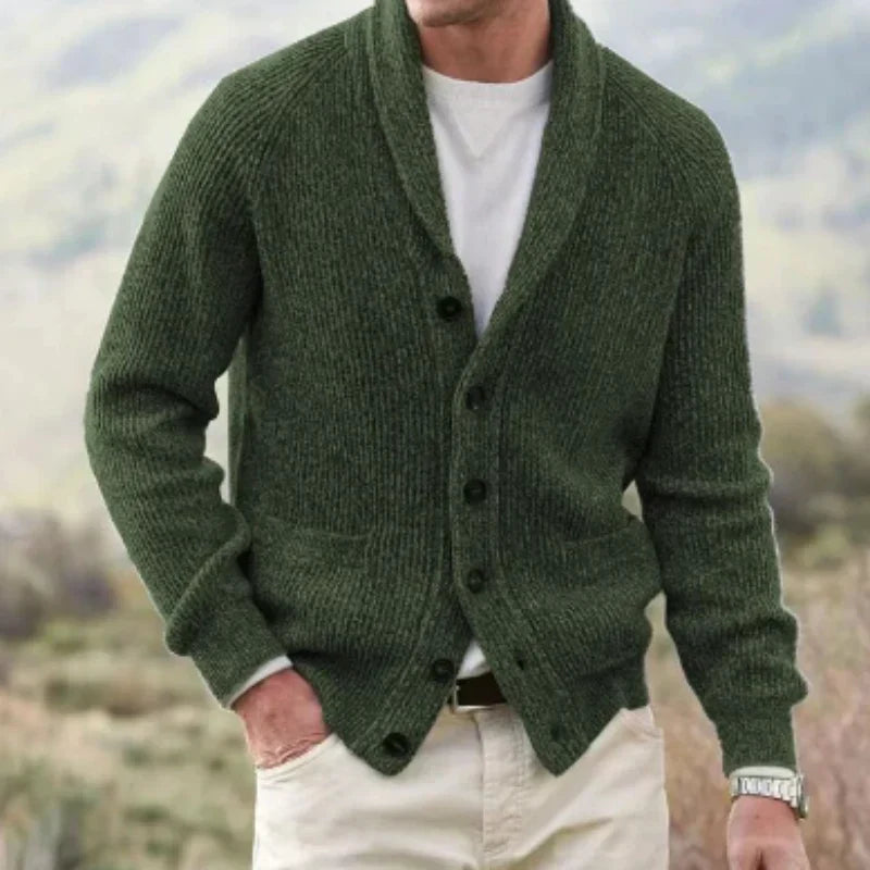 Jonas | Cardigan tricoté confortable pour hommes | Chaud