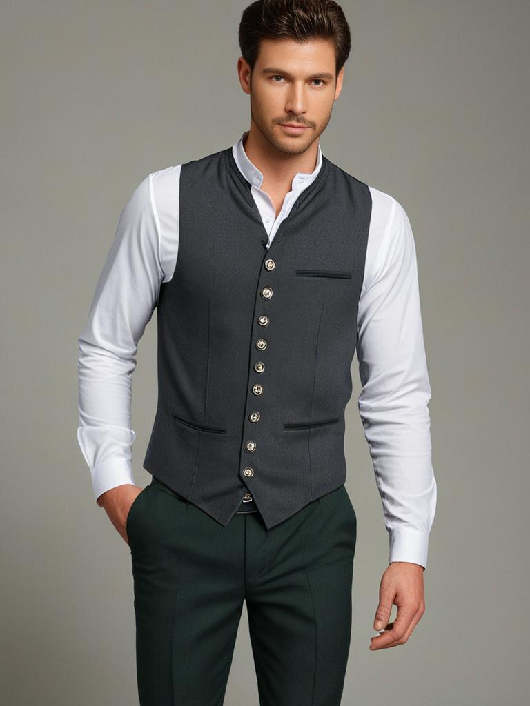 Gilet traditionnel pour hommes | Sans manches