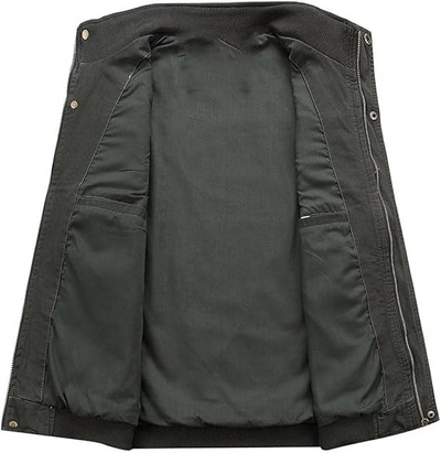 Gilet multi-poches vintage pour hommes | Sans manches