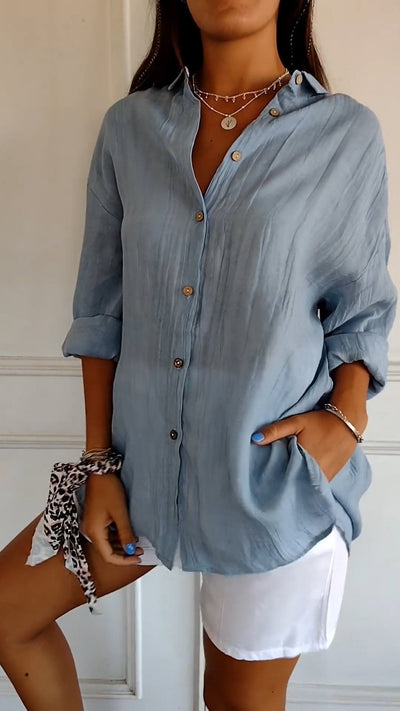 Chemise légère élégante pour femmes | Manches longues
