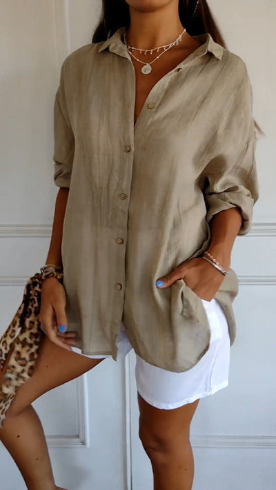 Chemise légère élégante pour femmes | Manches longues